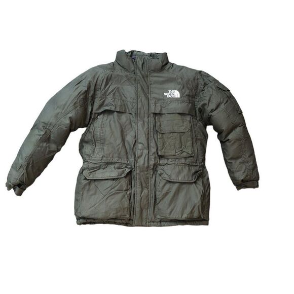 Vintage The North Face Hyvent Goose Down Jacket Large Green - Picture 3 of 16